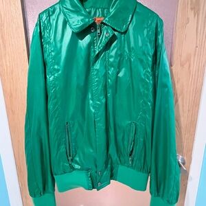 Vintage glossy green jacket,a one of a kind in great condition,only worn twice.